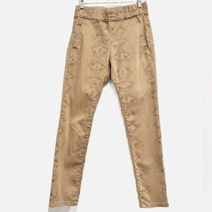Bevy Flog Shely Bronze Snake Pants Size 24